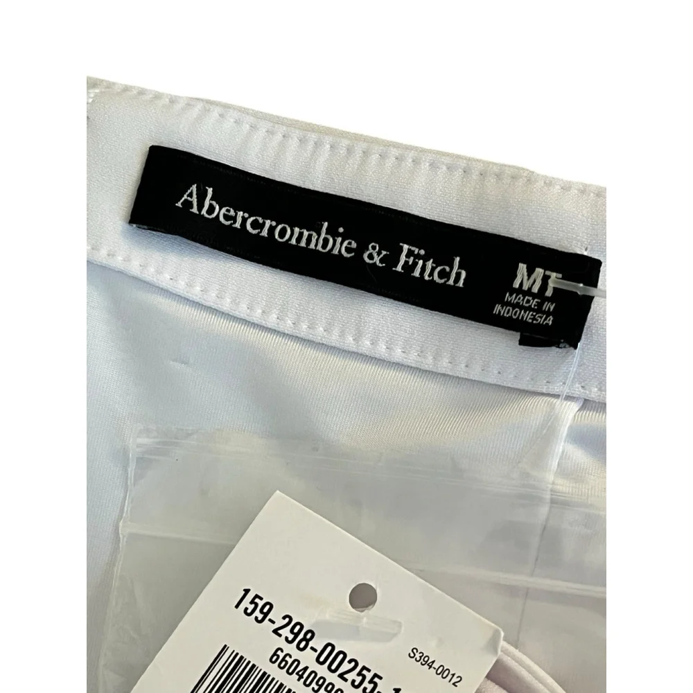 Abercrombie & Fitch White Maxi Bow Front Dress Medium